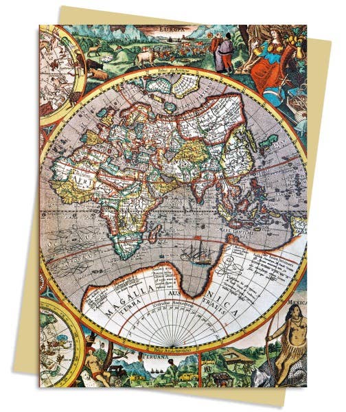 Pieter Van Den Keere: Antique Map Greeting Card