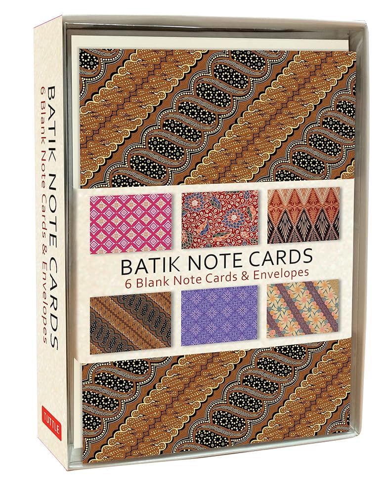 Batik Note Cards: 6 Blank Note Cards & Envelopes (4 x 6 inch cards in a box) cover image