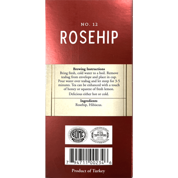Rosehip Herbal Tea | 20' Tea Bags | 1.41 oz | Galil