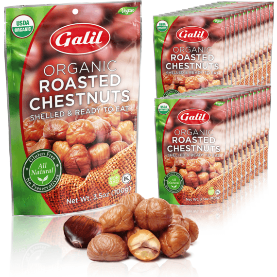 Organic Roasted Chestnuts | Shelled & Ready to Eat | 3.5 oz