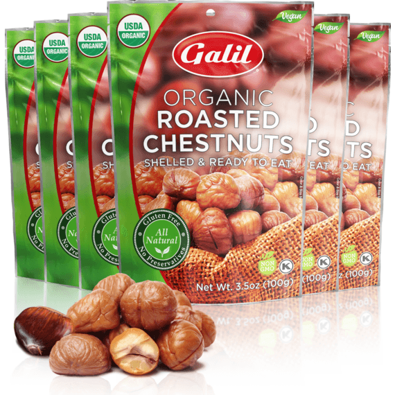 Organic Roasted Chestnuts | Shelled & Ready to Eat | 3.5 oz