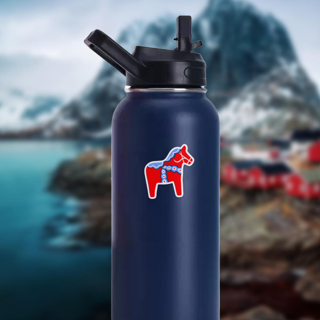 Swedish Dala Horse - Sticker