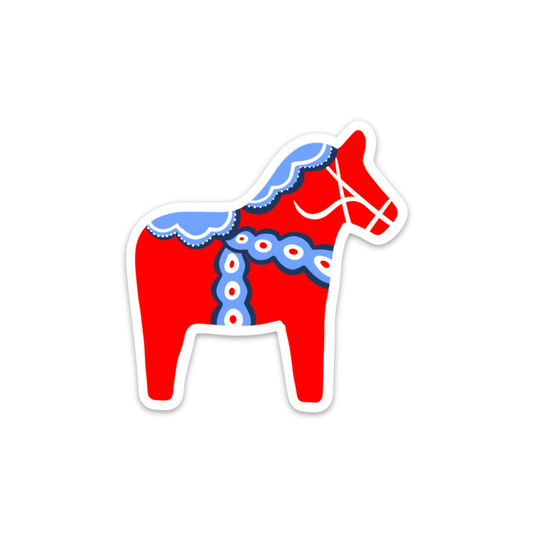 Swedish Dala Horse - Sticker