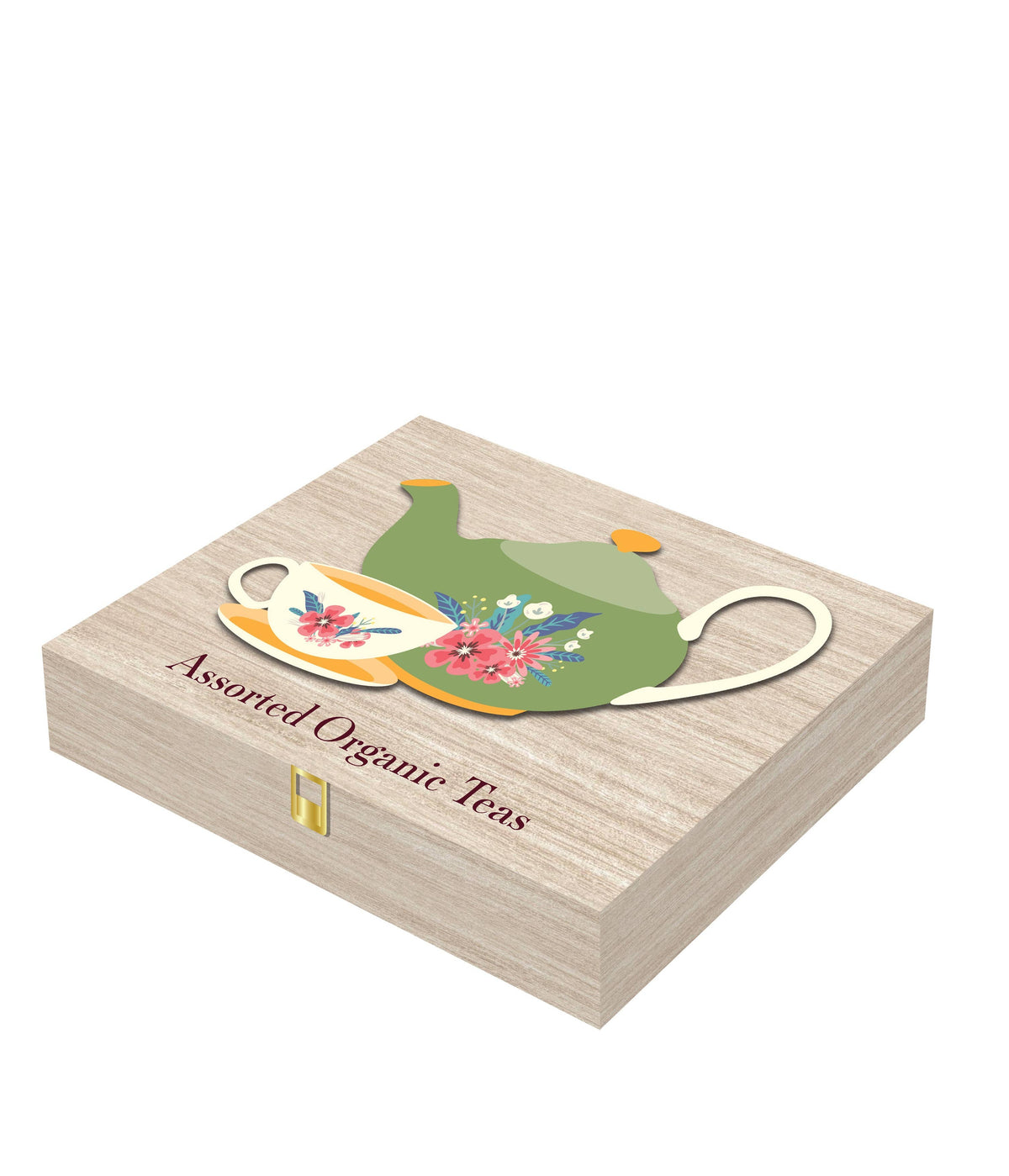 Organic Tea Gift Set - 60 Ceylon Tea Bags in Wooden Chest