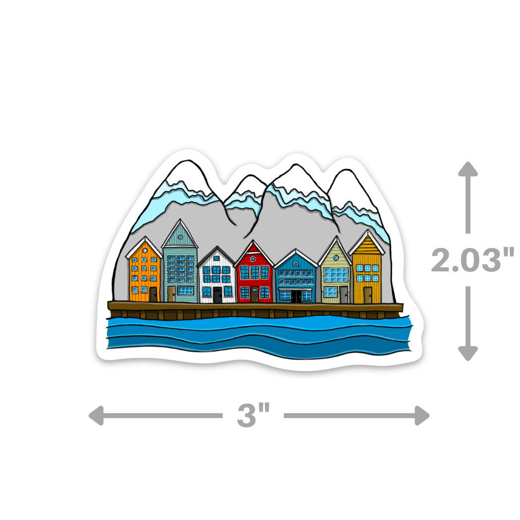 Norway Waterfront - Sticker