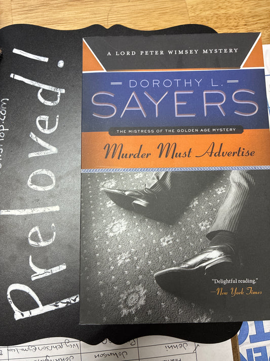 Preloved: Murder Must Advertise: A Lord Peter Wimsey Mystery – Classic Golden Age Whodunnit Set in 1930s London
