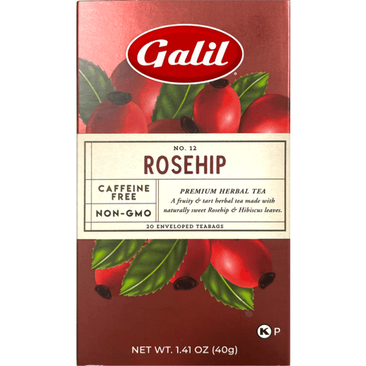 Rosehip Herbal Tea | 20' Tea Bags | 1.41 oz | Galil