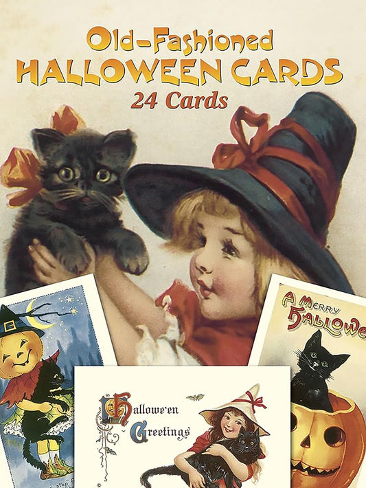Old-Fashioned Halloween Cards: 24 Cards (Dover Postcards) cover image
