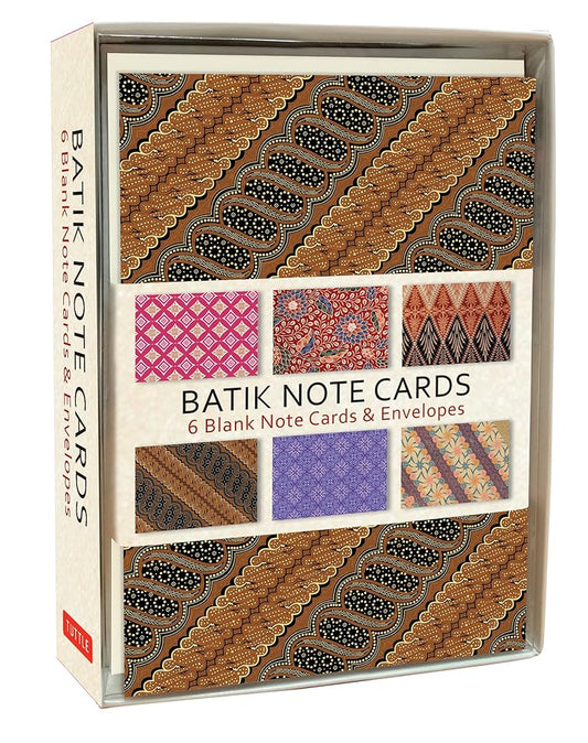 Batik Note Cards: 6 Blank Note Cards & Envelopes (4 x 6 inch cards in a box) cover image