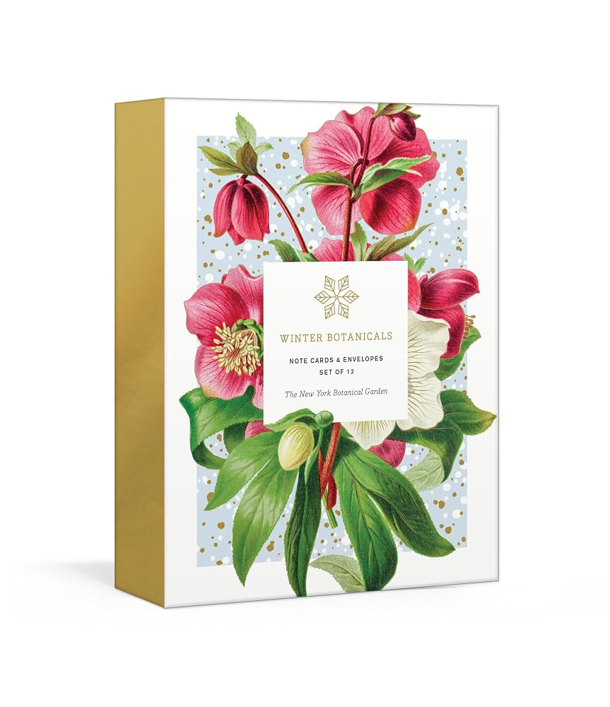 Winter Botanicals Note Cards: Note Cards and Envelopes: Set of 12 (New York Botanical Garden) cover image