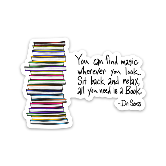 All you needs is a book... - Sticker
