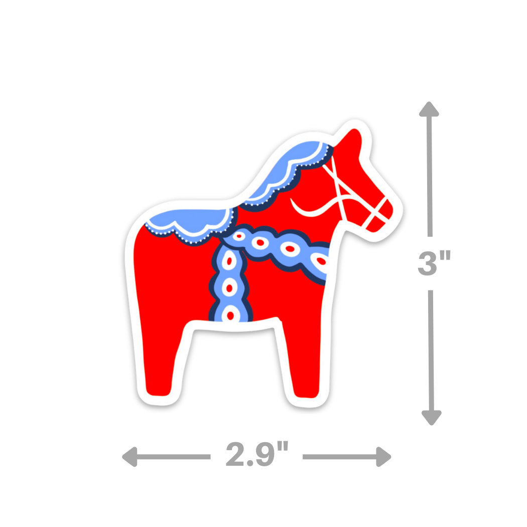 Swedish Dala Horse - Sticker