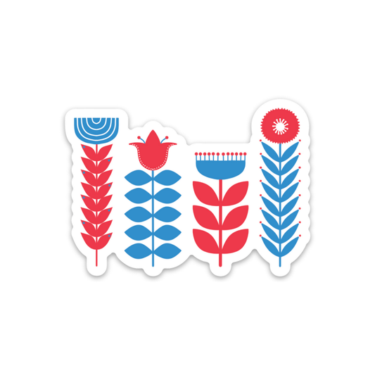 Scandinavian Flowers - Sticker