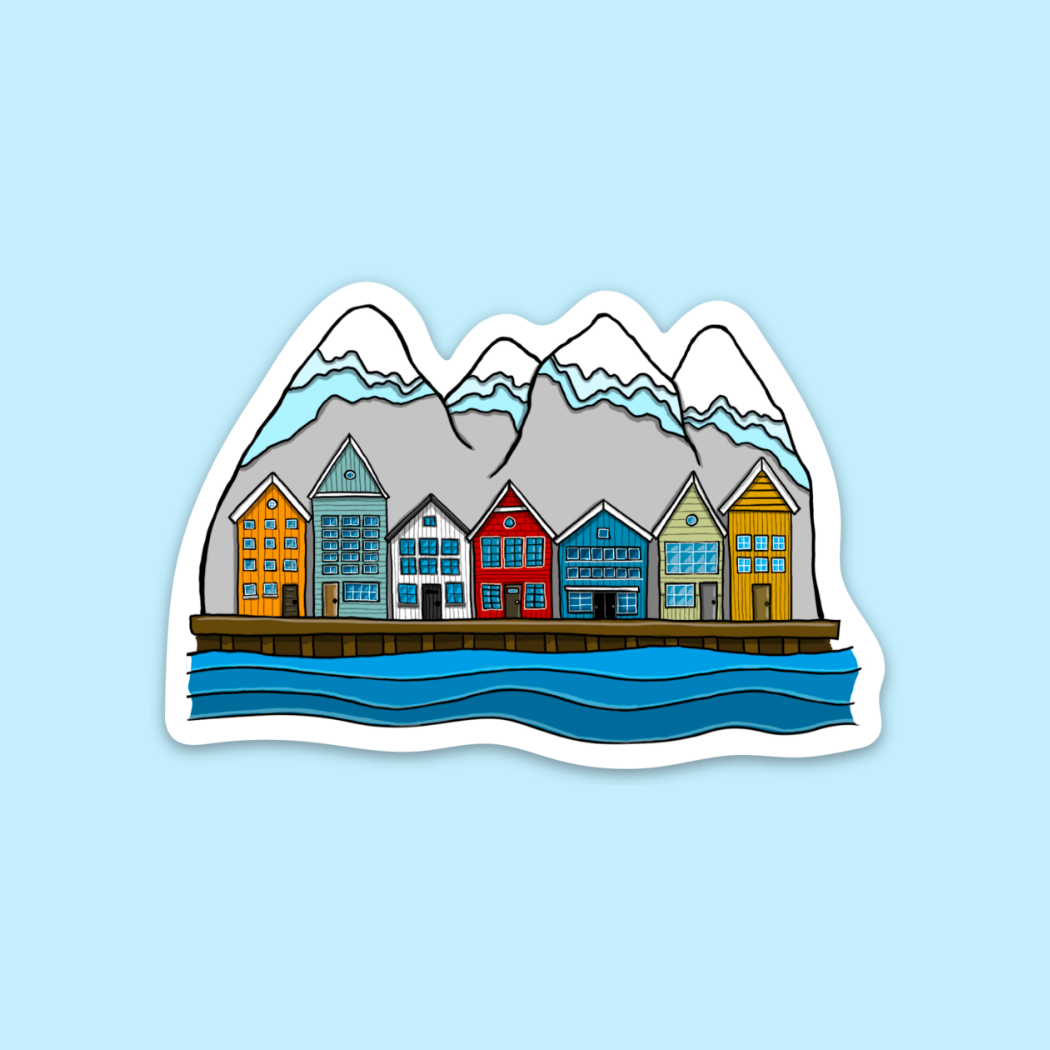Norway Waterfront - Sticker