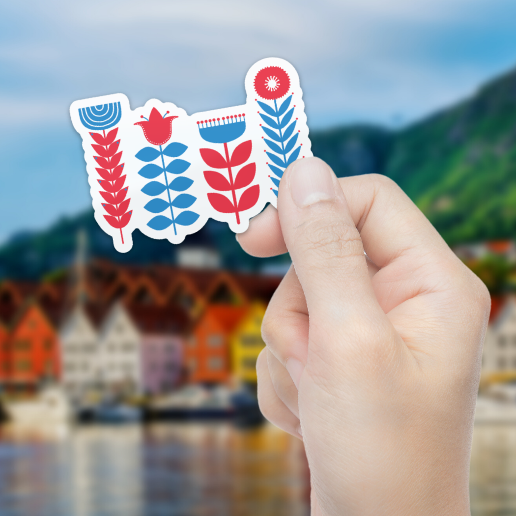 Scandinavian Flowers - Sticker